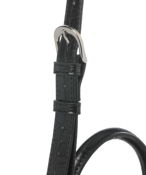 GLOBAL WORK（グローバルワーク）の「クロコボストンバック/959877（ボストンバッグ・レディース・ブラック/ダークブラウン・FREE）」の11枚目の写真