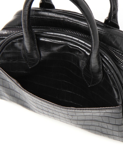 GLOBAL WORK（グローバルワーク）の「クロコボストンバック/959877（ボストンバッグ・レディース・ブラック/ダークブラウン・FREE）」の16枚目の写真