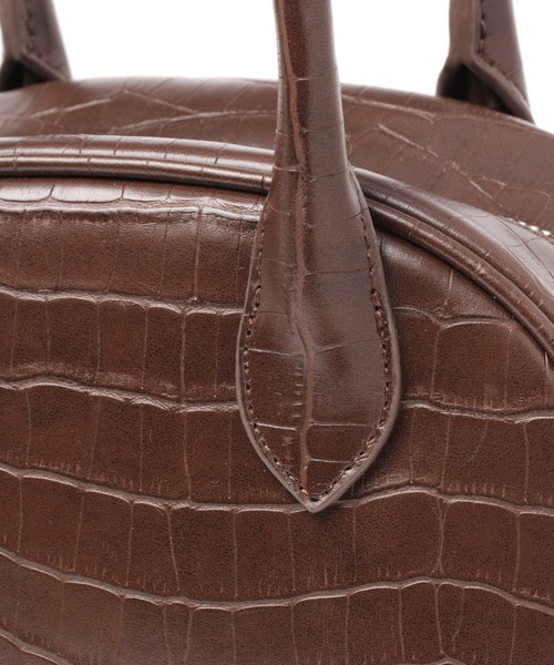 GLOBAL WORK（グローバルワーク）の「クロコボストンバック/959877（ボストンバッグ・レディース・ブラック/ダークブラウン・FREE）」の14枚目の写真
