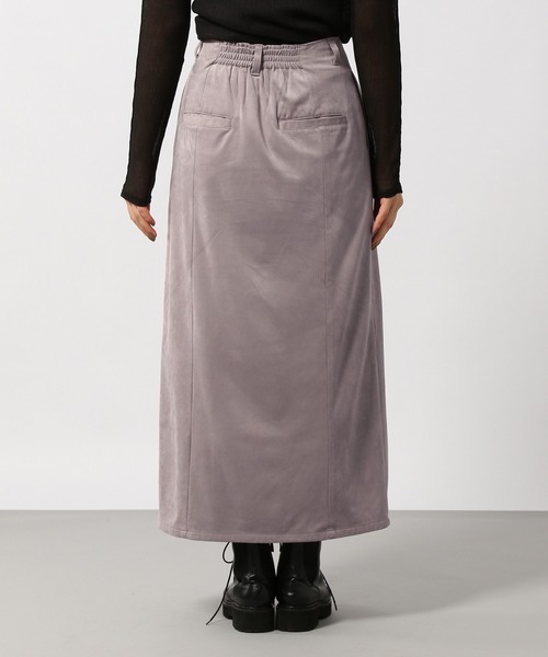 PAGEBOY（ページボーイ）の「クリアスエードIラインスカート（スカート・レディース・ブラック/ブルー系その他/グレイッシュベージュ・SMALL/MEDIUM）」の12枚目の写真