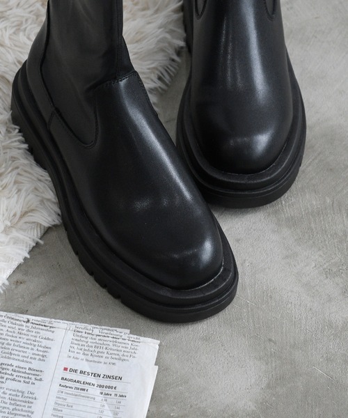 NOFALL（ノーフォール）の「ストレッチロングブーツトラックソール（ブーツ・レディース・ブラック・3L/S/M/L/LL/SS）」の5枚目の写真