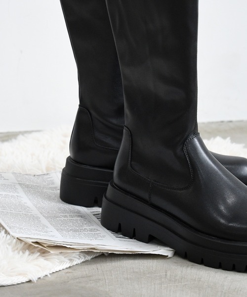 NOFALL（ノーフォール）の「ストレッチロングブーツトラックソール（ブーツ・レディース・ブラック・3L/S/M/L/LL/SS）」の6枚目の写真