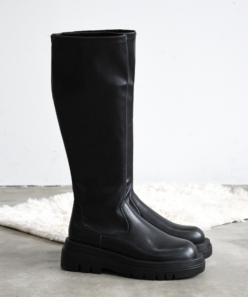 NOFALL（ノーフォール）の「ストレッチロングブーツトラックソール（ブーツ・レディース・ブラック・3L/S/M/L/LL/SS）」の3枚目の写真
