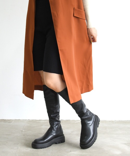 NOFALL（ノーフォール）の「ストレッチロングブーツトラックソール（ブーツ・レディース・ブラック・3L/S/M/L/LL/SS）」の10枚目の写真