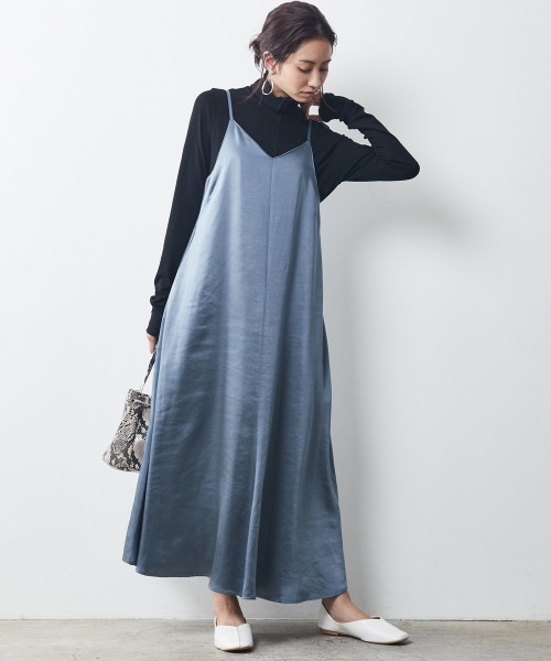大きいサイズ マキシ丈キャミソールワンピース シックスタイル ワンピース Chic Style シックスタイル のファッション通販 Zozotown