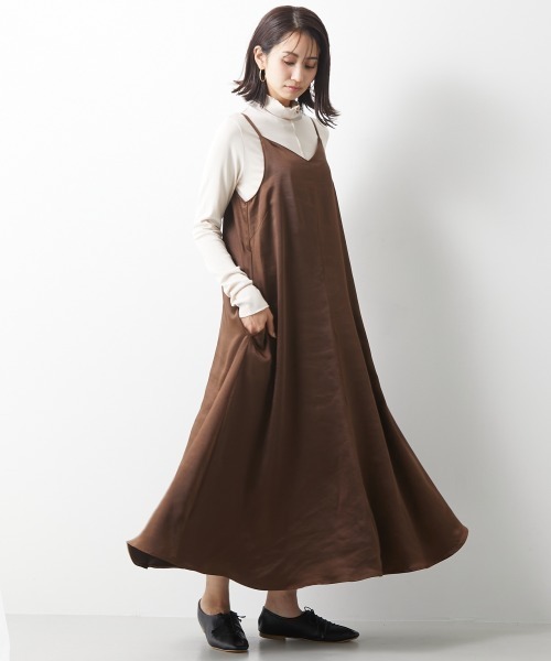 セール 大きいサイズ マキシ丈キャミソールワンピース シックスタイル ワンピース Chic Style シックスタイル のファッション通販 Zozotown