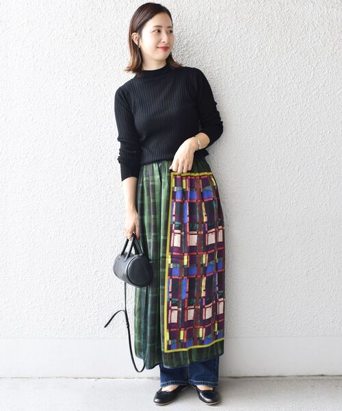 SHIPS(シップス)の「Soi-e:〈手洗い可能〉チェックパネルギャザースカート(スカート・レディース・グリーン/ブラウン・ONE SIZE)」の18枚目の写真