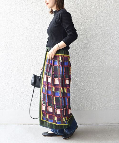 SHIPS(シップス)の「Soi-e:〈手洗い可能〉チェックパネルギャザースカート(スカート・レディース・グリーン/ブラウン・ONE SIZE)」の19枚目の写真