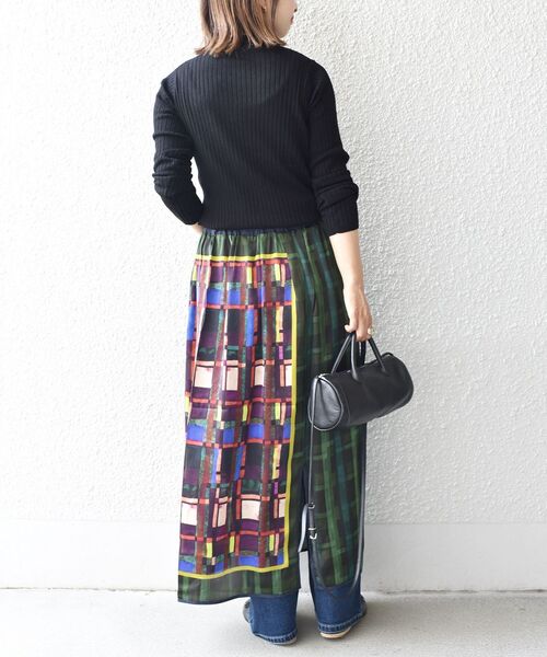 SHIPS(シップス)の「Soi-e:〈手洗い可能〉チェックパネルギャザースカート(スカート・レディース・グリーン/ブラウン・ONE SIZE)」の20枚目の写真