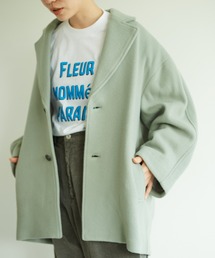 note et silence  | super120 平二重織　ショートコート(その他アウター)