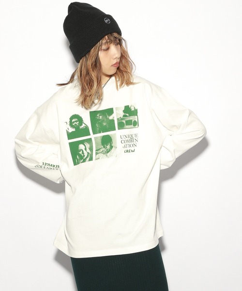 PBLIM(ページボーイリム)の「【PAGEBOYLIM】ヒューマンフォトロンT(Tシャツ/カットソー・レディース・ブラック/オフホワイト・LARGE/MEDIUM)」の15枚目の写真