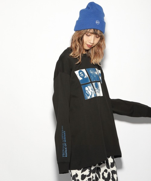 PBLIM(ページボーイリム)の「【PAGEBOYLIM】ヒューマンフォトロンT(Tシャツ/カットソー・レディース・ブラック/オフホワイト・LARGE/MEDIUM)」の8枚目の写真