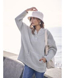 To the sea ワッフルラウンドヘムオーバーパーカー To the sea ワッフルラウンドヘムジップパーカー 4021103008 定価