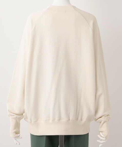 MILKFED.（ミルクフェド）の「ARCH LOGO SWEAT TOP（スウェット・レディース・ネイビー/ブラウン/オフホワイト・ONE SIZE）」の12枚目の写真