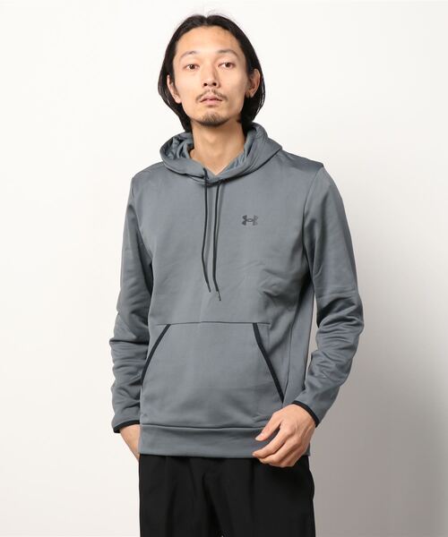 UNDER ARMOUR(アンダーアーマー)の「UAアーマーフリース ソリッド フーディー(トレーニング/メンズ)(スウェット・メンズ・グレー・M/L/XXL/S/XL)」の1枚目の写真