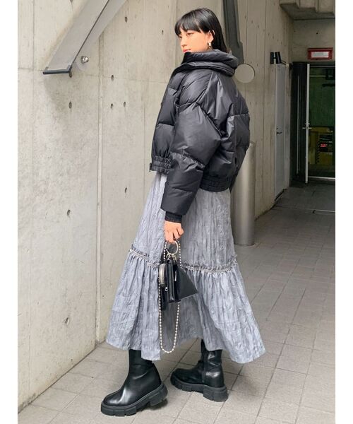 EMODA(エモダ)の「【HOLIDAY】シアーロングキャミソールワンピース(ワンピース・レディース・ブラック/ブラウン/グレー・FREE)」の7枚目の写真