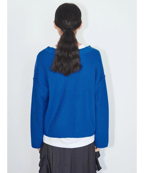 GARAGE OF GOOD CLOTHING（ガレージオブグッドクロージング）の「Vネックカーディガン＊（カーディガン/ボレロ・レディース・キャメル/ブルー/ブラック・FREE）」の7枚目の写真