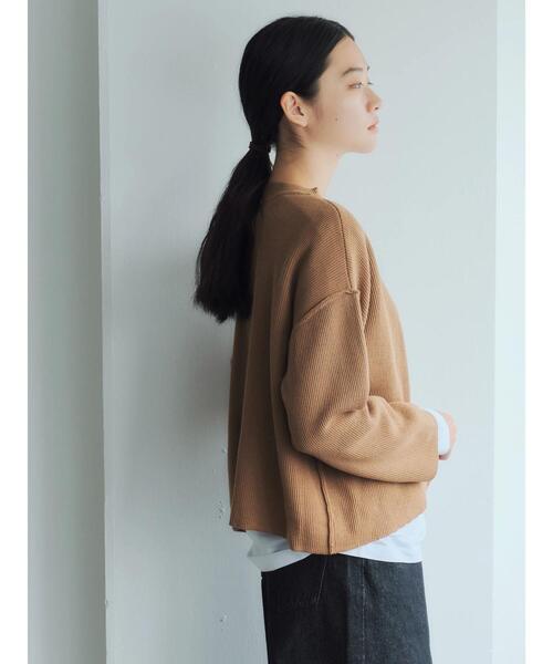 GARAGE OF GOOD CLOTHING（ガレージオブグッドクロージング）の「Vネックカーディガン＊（カーディガン/ボレロ・レディース・キャメル/ブルー/ブラック・FREE）」の15枚目の写真