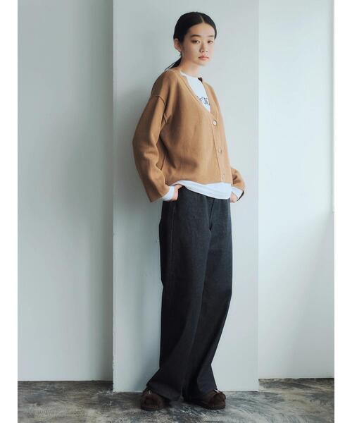 GARAGE OF GOOD CLOTHING（ガレージオブグッドクロージング）の「Vネックカーディガン＊（カーディガン/ボレロ・レディース・キャメル/ブルー/ブラック・FREE）」の17枚目の写真
