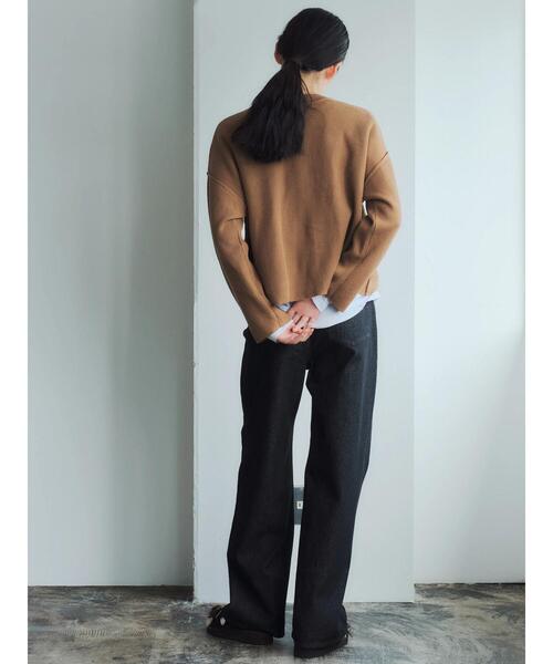 GARAGE OF GOOD CLOTHING（ガレージオブグッドクロージング）の「Vネックカーディガン＊（カーディガン/ボレロ・レディース・キャメル/ブルー/ブラック・FREE）」の19枚目の写真