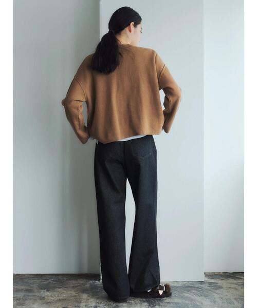 GARAGE OF GOOD CLOTHING（ガレージオブグッドクロージング）の「Vネックカーディガン＊（カーディガン/ボレロ・レディース・キャメル/ブルー/ブラック・FREE）」の21枚目の写真