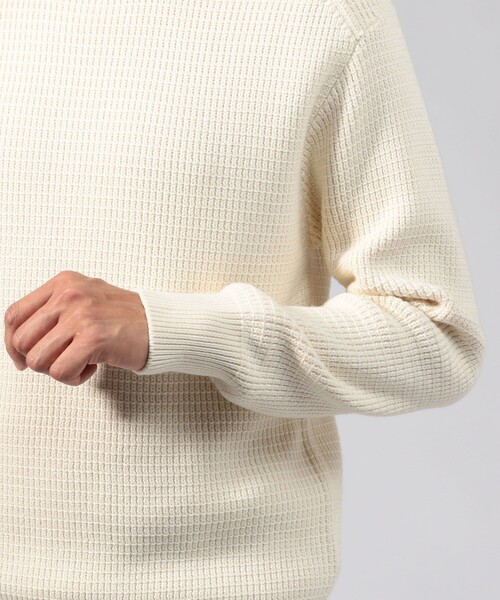 caban（キャバン）の「□CABaN コットンカシミヤワッフル ミリタリー