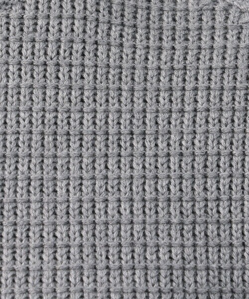 caban（キャバン）の「■CABaN コットンカシミヤワッフル ミリタリープルオーバー（ニット/セーター・メンズ・ブラック/グレー/ライトグリーン/ライトベージュ・FREE）」の9枚目の写真