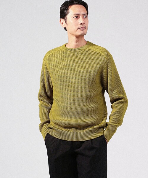 caban（キャバン）の「■CABaN コットンカシミヤワッフル ミリタリープルオーバー（ニット/セーター・メンズ・ブラック/グレー/ライトグリーン/ライトベージュ・FREE）」の17枚目の写真