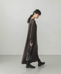 かぐれ | キュプラレーヨンロングカフスワンピース(ワンピース)