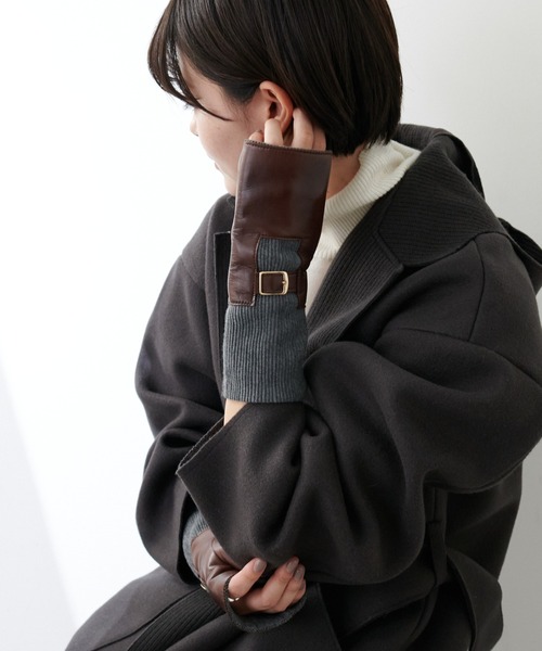 ALPO（アルポ）の「【ALPO】レザー指ぬきグローブ（手袋）」 - WEAR