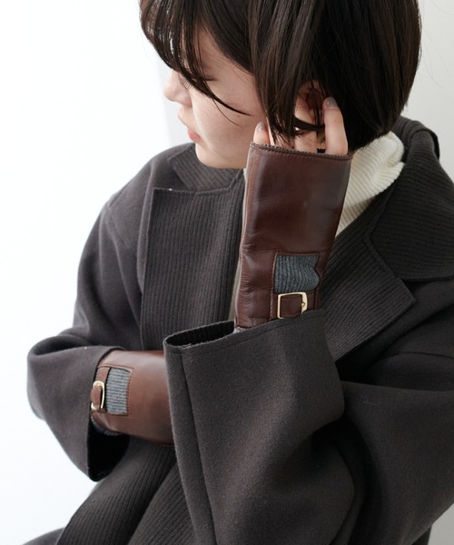 ALPO（アルポ）の「【ALPO】レザー指ぬきグローブ（手袋）」 - WEAR