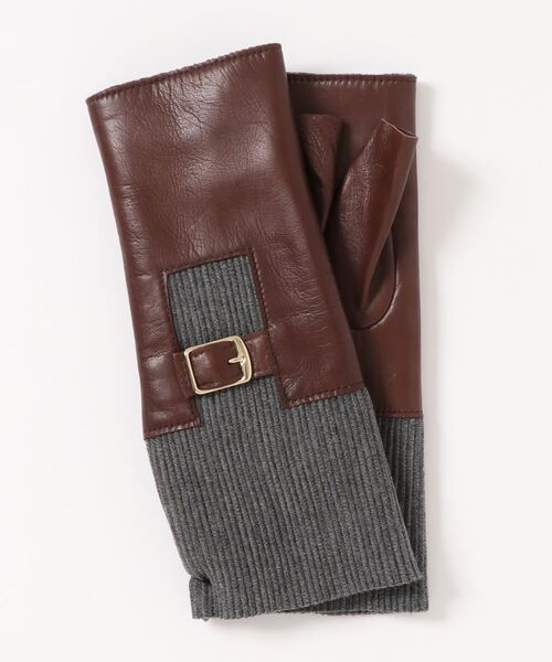 ALPO グローブ　指なし　皮製　ブラウン　手袋 ALPO グローブ 指なし 皮製 ブラウン 手袋 atam014ss_01.jpg