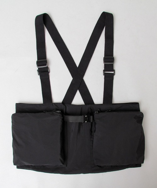 United Athle（ユナイテッドアスレ）の「コットンナイロン ユーティリティーベスト / ベストバッグ / ハンティングベスト / ゲームベスト / チェストバッグ / 撥水加工（ボディバッグ/ウエストポーチ・メンズ・ブラック・FREE）」の2枚目の写真