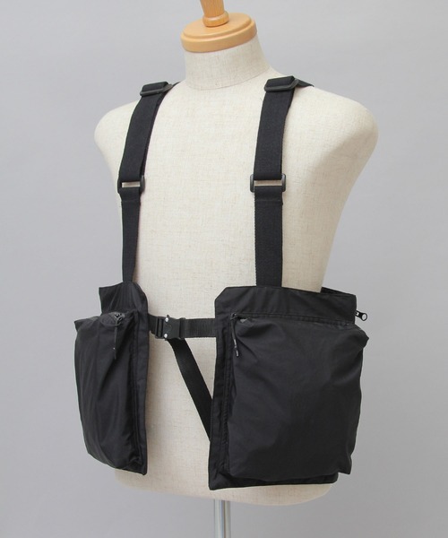 United Athle（ユナイテッドアスレ）の「コットンナイロン ユーティリティーベスト / ベストバッグ / ハンティングベスト / ゲームベスト / チェストバッグ / 撥水加工（ボディバッグ/ウエストポーチ・メンズ・ブラック・FREE）」の12枚目の写真