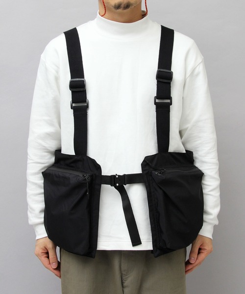United Athle（ユナイテッドアスレ）の「コットンナイロン ユーティリティーベスト / ベストバッグ / ハンティングベスト / ゲームベスト / チェストバッグ / 撥水加工（ボディバッグ/ウエストポーチ・メンズ・ブラック・FREE）」の21枚目の写真