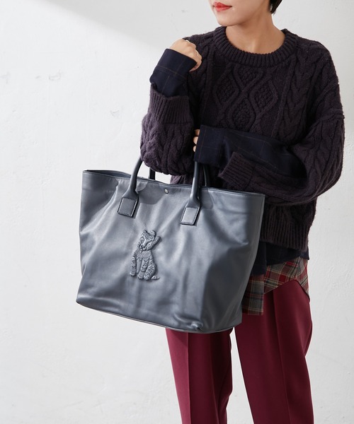 IO PELLE（イオペレ）の「【IOPELLE（イオペレ）】別注トラトートバッグ（トートバッグ・レディース・ネイビー/マスタード・FREE）」の16枚目の写真