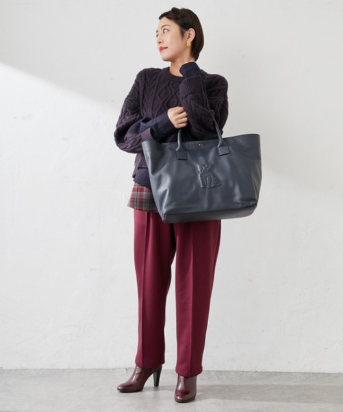 IO PELLE（イオペレ）の「【IOPELLE（イオペレ）】別注トラトートバッグ（トートバッグ・レディース・ネイビー/マスタード・FREE）」の20枚目の写真