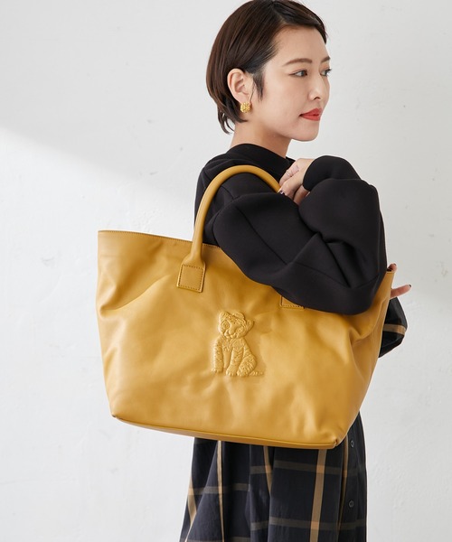 IO PELLE（イオペレ）の「【IOPELLE（イオペレ）】別注トラトートバッグ（トートバッグ・レディース・ネイビー/マスタード・FREE）」の22枚目の写真