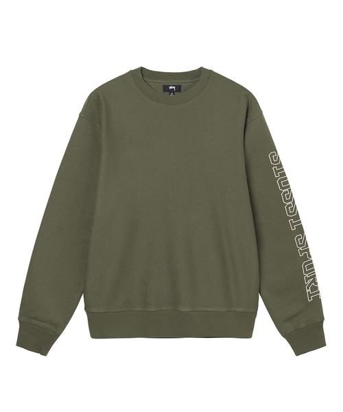 STÜSSY スポーツロゴ トレーナーオリーブグリーンstussy sport