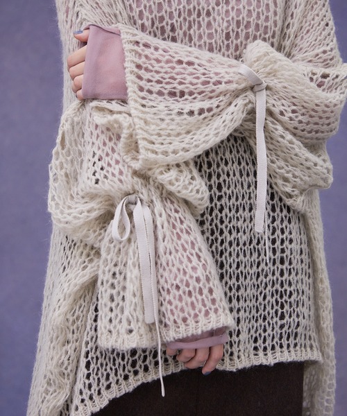 PUBLIC TOKYO パブリックトウキョウ メッシュフリンジトップス PUBLIC TOKYO（パブリックトウキョウ）の「メッシュフリンジ