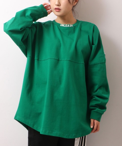 SUGGESTION(サジェッション)の「SUGGESTION ヘビーウェイト 発泡プリント ワイドシルエット ロンT(Tシャツ/カットソー・メンズ・ホワイト/ブラック/ベージュ/パープル/オレンジ/グリーン・M/L)」の19枚目の写真