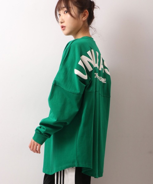 SUGGESTION(サジェッション)の「SUGGESTION ヘビーウェイト 発泡プリント ワイドシルエット ロンT(Tシャツ/カットソー・メンズ・ホワイト/ブラック/ベージュ/パープル/オレンジ/グリーン・M/L)」の20枚目の写真