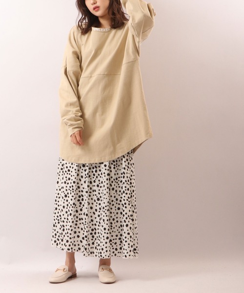 SUGGESTION(サジェッション)の「SUGGESTION ヘビーウェイト 発泡プリント ワイドシルエット ロンT(Tシャツ/カットソー・メンズ・ホワイト/ブラック/ベージュ/パープル/オレンジ/グリーン・M/L)」の15枚目の写真