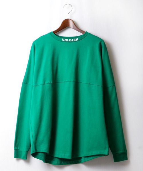 SUGGESTION(サジェッション)の「SUGGESTION ヘビーウェイト 発泡プリント ワイドシルエット ロンT(Tシャツ/カットソー・メンズ・ホワイト/ブラック/ベージュ/パープル/オレンジ/グリーン・M/L)」の17枚目の写真