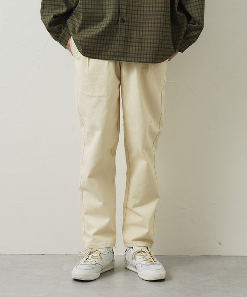 CPCM（シーピーシーエム）の「ツイルカラーシェフパンツ（チノパンツ・メンズ・チャコールグレー/レッド/オフホワイト/ブルー/グリーン・FREE）」の2枚目の写真