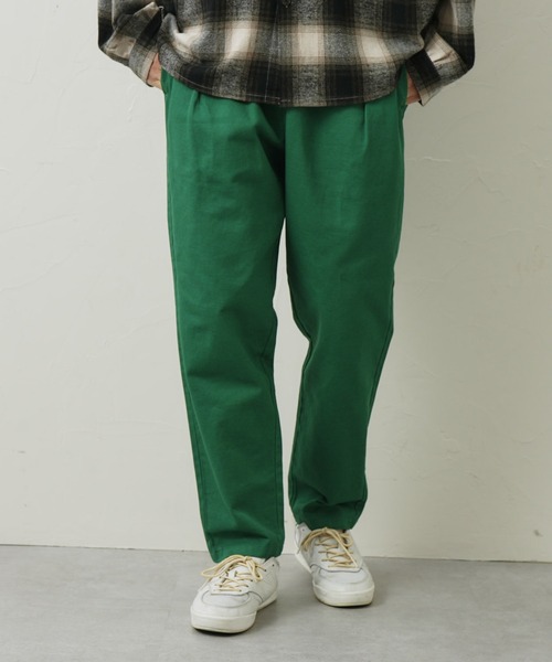 CPCM（シーピーシーエム）の「ツイルカラーシェフパンツ（チノパンツ・メンズ・チャコールグレー/レッド/オフホワイト/ブルー/グリーン・FREE）」の4枚目の写真