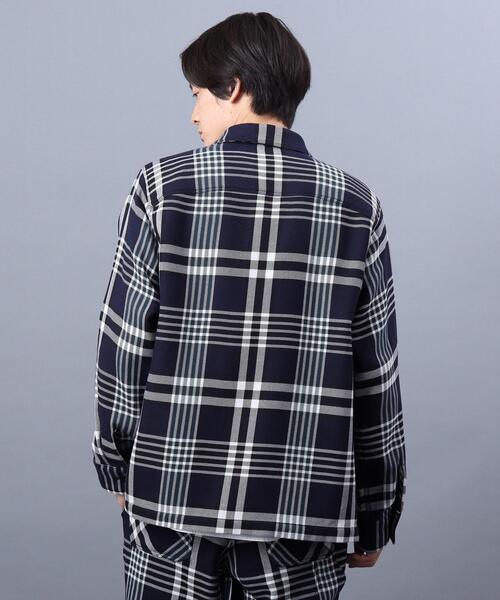 TAKEO KIKUCHI（タケオキクチ）の「◆COZY ダブルフェイス チェック カバーオール（ミリタリージャケット・メンズ・ベージュ系その他2/ネイビー系1・02/03）」の16枚目の写真