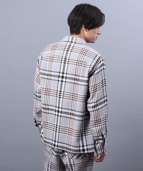 TAKEO KIKUCHI（タケオキクチ）の「◆COZY ダブルフェイス チェック カバーオール（ミリタリージャケット・メンズ・ベージュ系その他2/ネイビー系1・02/03）」の21枚目の写真