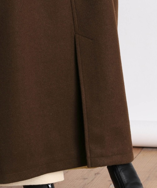 cepo(セポ)の「ハイネックロングコート 2(ダウンジャケット/コート・レディース・ブラウン/オフホワイト/オリーブ・M)」の9枚目の写真