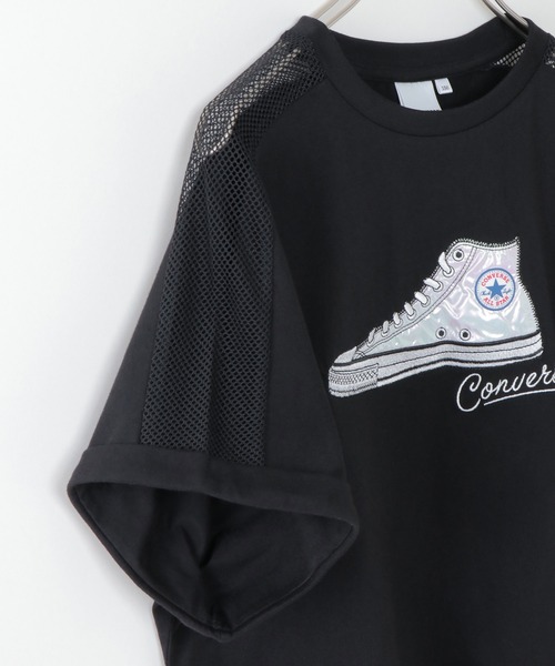 CONVERSE（コンバース）の「【キッズ】CONVERSE コンバース スニーカードルマンT（130~160cm）（Tシャツ/カットソー・キッズ・ホワイト/ブラック・130/140/150/160）」の12枚目の写真